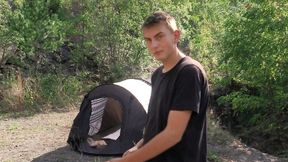 Slutty Hiker Gets Tent Fucked by XXX Gay