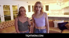 TightMom  -  Cute Stepsis Chloe Cherry and Gwen Vicious Fucked By Horny Stepbrother