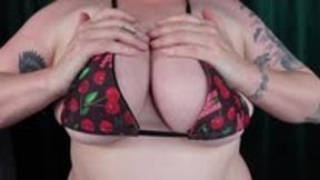 Big tits in a tiny Bikini top Tease MP4 1080