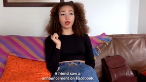 Latina teen does anal on first casting