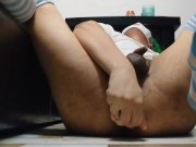 Linda Trap se viene con un dildo [Sissy Femboy orgasmo de prostata]
