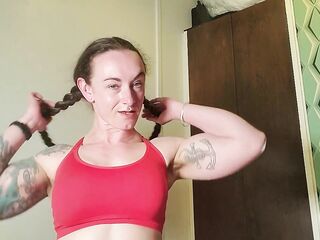 Muscle Girl Claudia’s Sweaty HIIT Workout - full vid in my stores!
