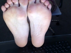 Webcam amateur tasha sky entertains a voyeurs foot fetish w