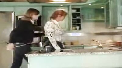 Vintage porn video shows horny cougar fucked to the balls