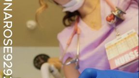 PHYSICAL AND HERNIA EXAM WITH NURSE LUNA ROS ! Watch Nurse luna give you a proper physical exam and kindly offer to assistant to collect a sperm sample!