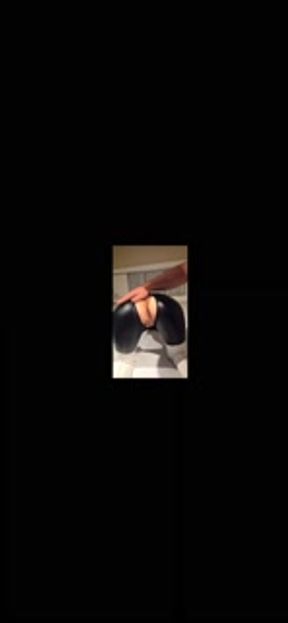 Milf angelssex320 suck fucking and cum in leather pants cosplay