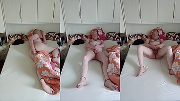 Alleine und Notgeil nach der Arbeit auf dem Bett