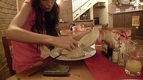 Nessa Devil in amateur hot chick gives cock-sucking to a guy
