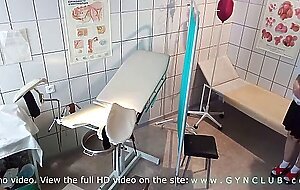 Exelent orgasm on gyno chair