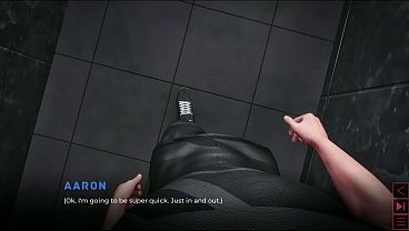 the synthetic milf in bathroom gym public