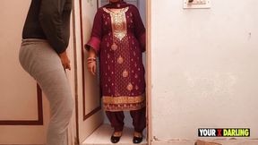 Punjabi Bhabhi Wants Bihari's Dick in Her Pussy When He Is Pissing in the Bathroom