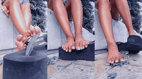 si tu bouges je t’ecrase en geante ecrasant des petits soldats meme ...