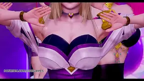 Busty Shy Hentai Babe Enjoys Dual Penetration Creampie Climax