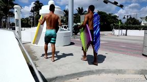 DylanLucas Latino Surfer Hunk Tops His Buddy in Cabana