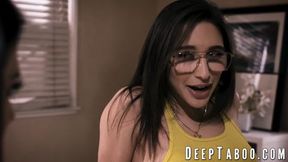 Teen Abella Danger gets her tattoos inked by her naughty&#x1F608; emo cousin's thick cock&#x1F346;