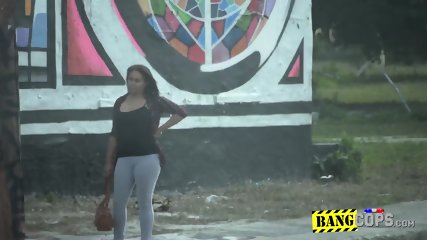 Pickpocket is caught snatching purse by perverted milf cops