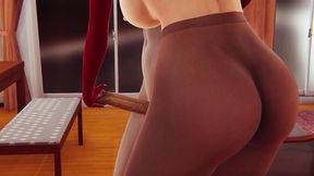 Sexy Blonde Rose Anime Girl with Big Tits - 3D Hentai Animation Featuring Handjob, Big Titfuck, and Satisfying Blowjob