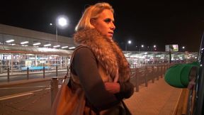 Big titty Milf airport pick up and fuck