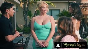 MOMMY'_S BOY - MILF Penny Barber CAUGHT BFF Fucking Her Stepson &amp_ JOINS IN! BUSTY STEPMOM GROUP SEX!