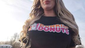 Donut Worker Snatched Post Shift for our Initial Get-Together Leads to Glittery Vagina&#x270C; Satisfyingness
