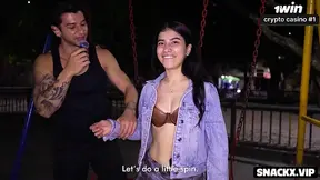 Fresh Latina Latina takes a huge dick in the behind