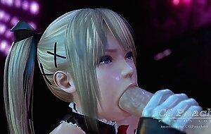 D or alive: deep blowjob by cute marie rose