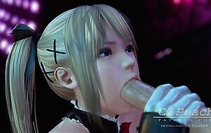 D or alive: deep blowjob by cute marie rose