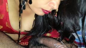 Big Ass Indian Housewife Gives Desi Blowjob to Her Devar and Fucked Hard Aand Creampie