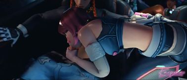 Overwatch Futa Girls Fucking in Car