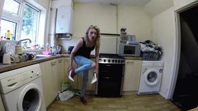 Punished Under Her White High Heels (4K)