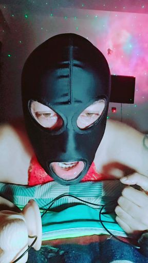 Solo Trans Face Fuck: Pounding Dildo Deep Down My Throat