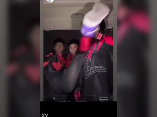 three Mexican homosexual teen lads