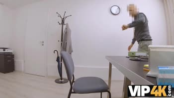 Blonde Bombshell's Office Audition Turns Explicit