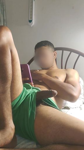 Male watching porn alone