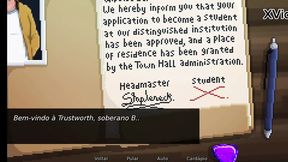 Mystery chick gets wild, sloppy, and nasty at Lustworth Academy