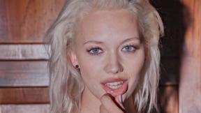 ”Natural blonde teen Lisa Modpali pretty posing session for the Playboy”