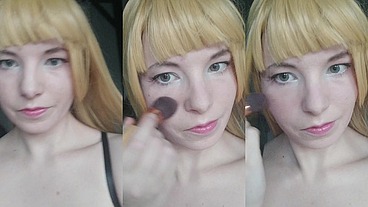 Its amazing how different I look with this wig and a little bit of makeup!