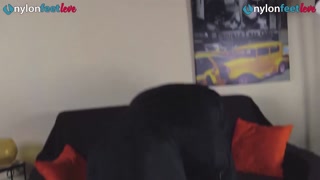 Spectacular leggy Alessia flaunts her microskirt and also black pantyhose by providing you terrific