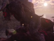 Minotaurs Fuck Each Other Hard (Anal Licking / Big Dick) Furry Porn | Wild Side Furries