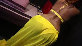 Saree With Oil Bath sexy Dance Nilmini Sheron