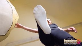 I'll press my dusty, damp sports socks into your face ( Giantess Socks POVs with Lady Nicole ) - 640p wmv