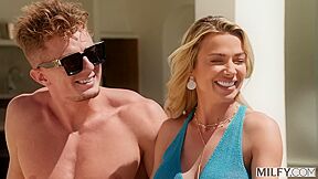 Busty Blonde Milf Gets Dped- 4k