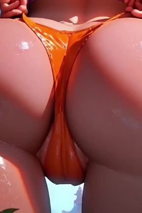 Rapunzel Big Cameltoe and Bouncing Ass!