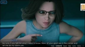 Blonde and brunette amateurs explore broken dreams in 3D hentai visual novel