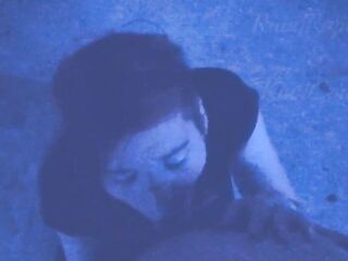 Vampire Redhead Sucks T-girl's Wang PoV