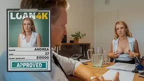 LOAN4K. Blonde Darling came to get a loan and got a huge cock in her mouth instead