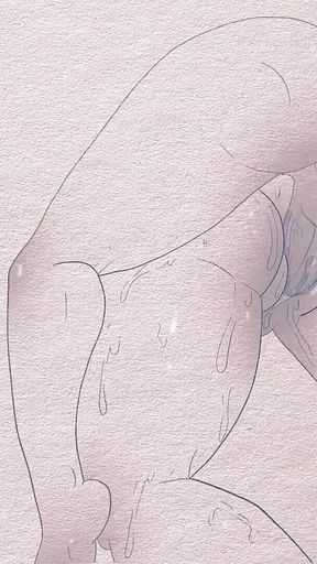 Animation on Paper- Pens and Pencils Hentai Anime: Hunter X Hunter Menchi Cartoon Porn 2D Sex