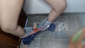 Brittany Was Almost Caught by Her Grandmother Squirting for a Custom