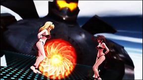 Animated GF practices dance moves in steamy 3D