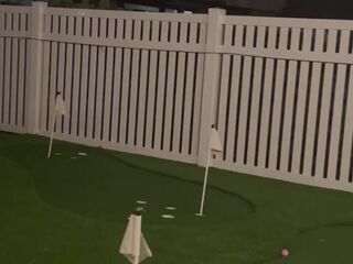 Playing gulf with sexy Fijii shortie vibes